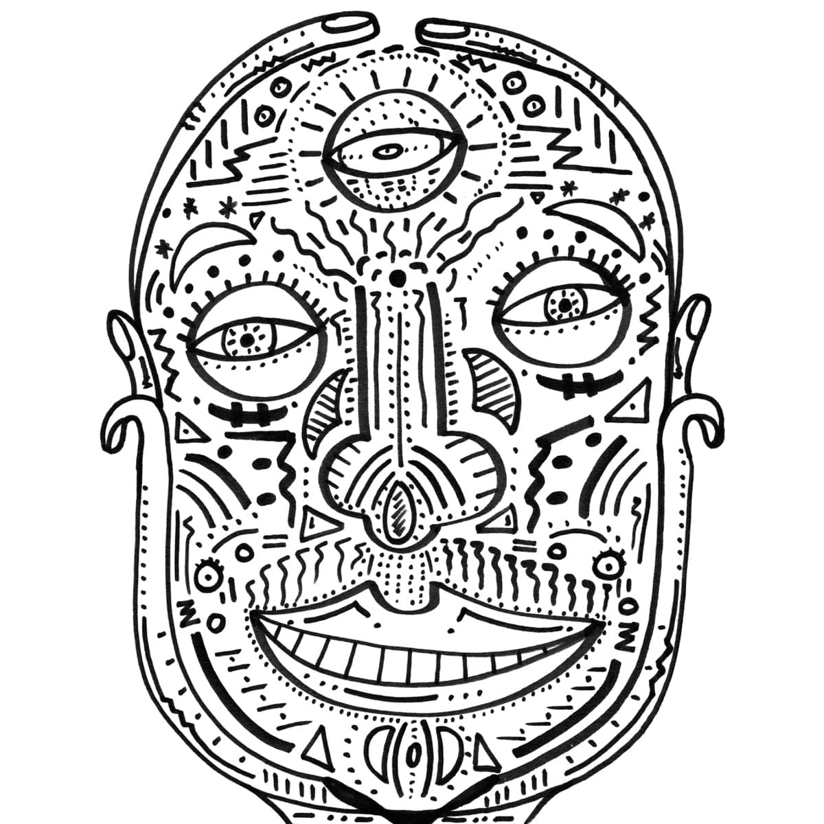 Illustration dylan-yarter-ink-illustration-magic-man