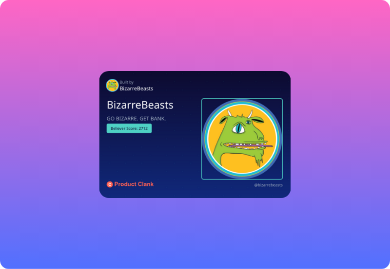 Believe in BizarreBeasts! 💎